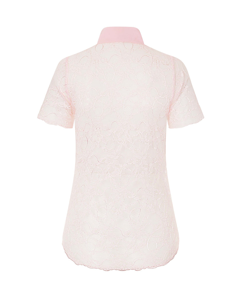 Lace Shirt Pale Pink