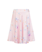 Pink Beach Flower Silk Skirt