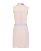 classic silk dress soft peach