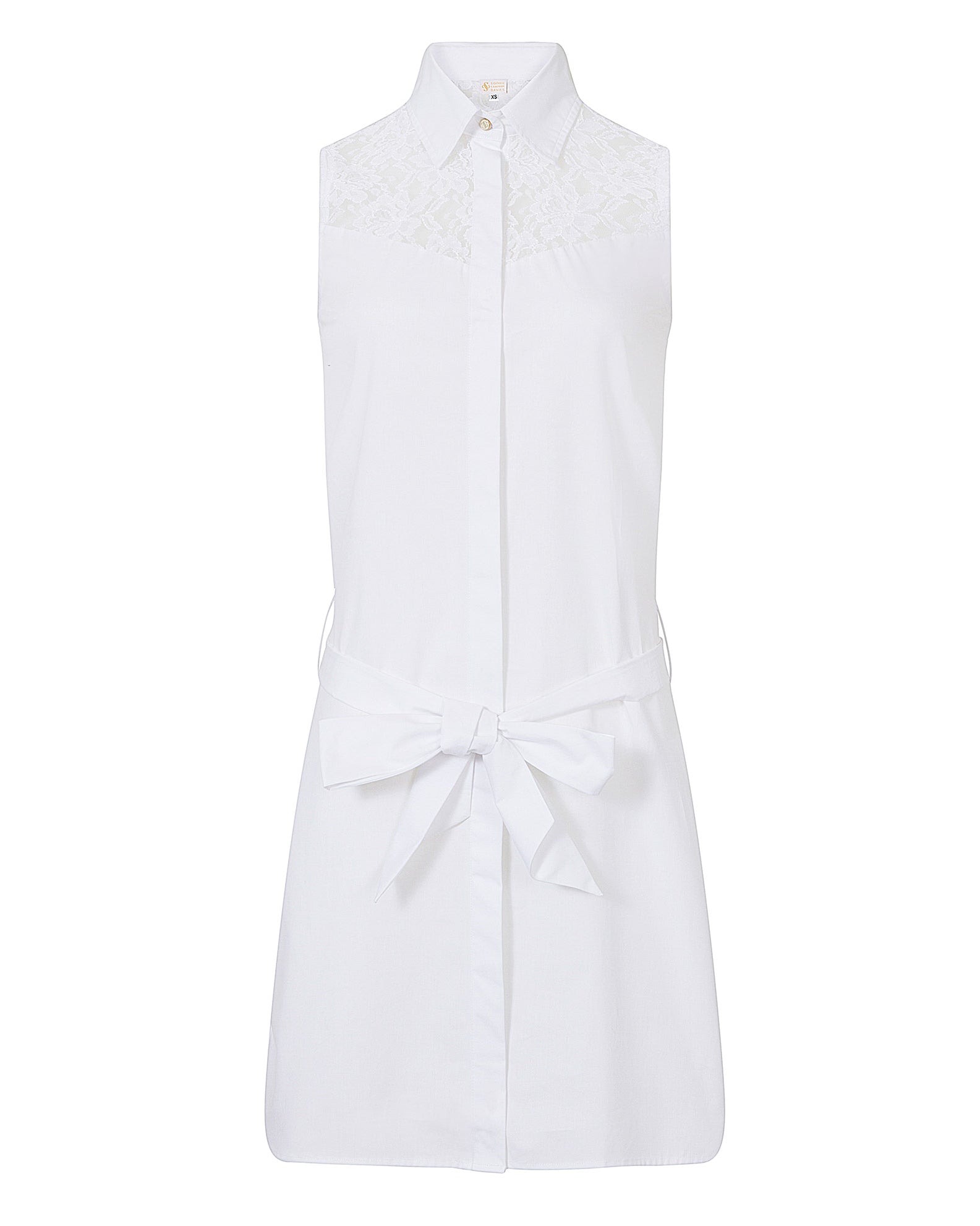 Cotton Shirt Dress White