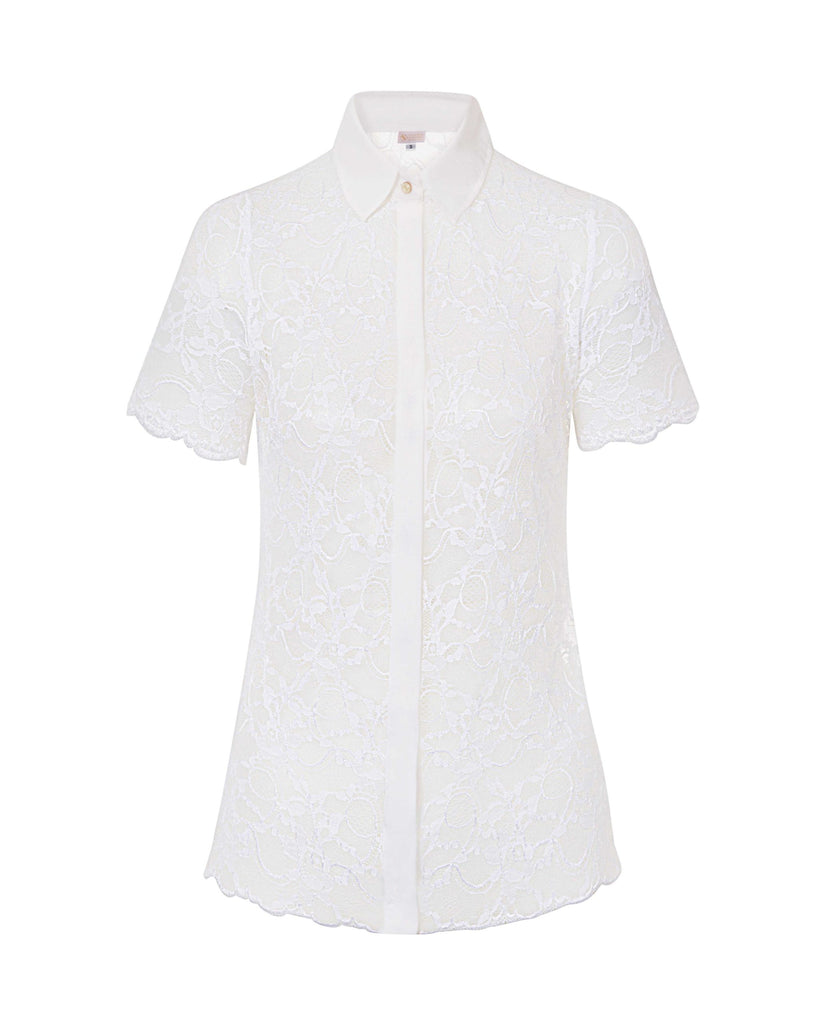 Lace Shirt White